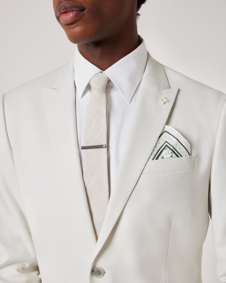 Silver Tie Pin With Feature Jewel 